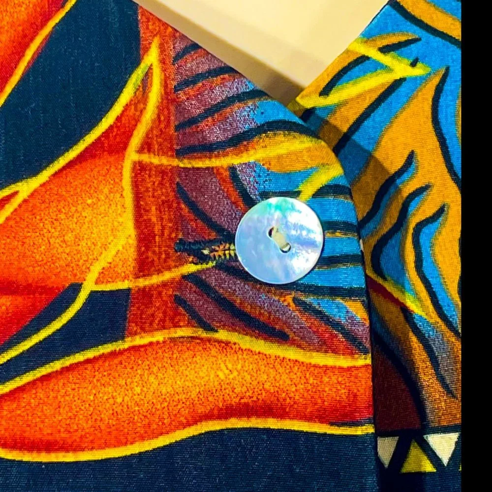 ⭐️HP⭐️VTG▪️SCARLETT▪️Boho Collage Bead Accented Open Back Sleeveless Maxi Dress - Picture 5 of 12